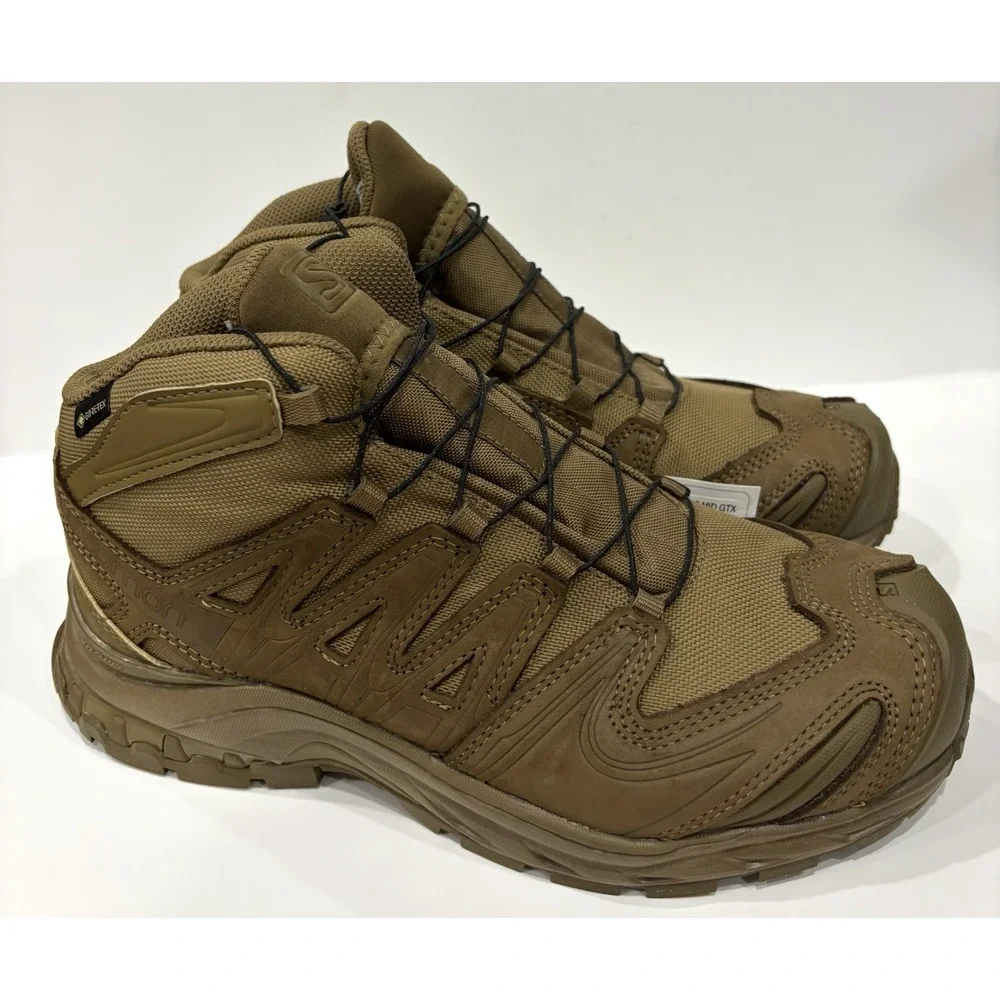 Salomon XA Forces Mid GTX Gore-Tex Tactical Boots Brown Men's 7 Women's 8 NWT